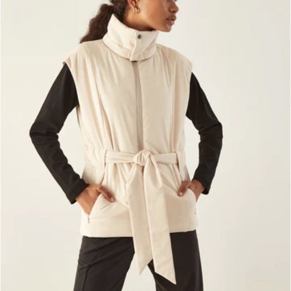 ADAY Jackets & Blazers - ADAY City Summits Vest in Sand size XS